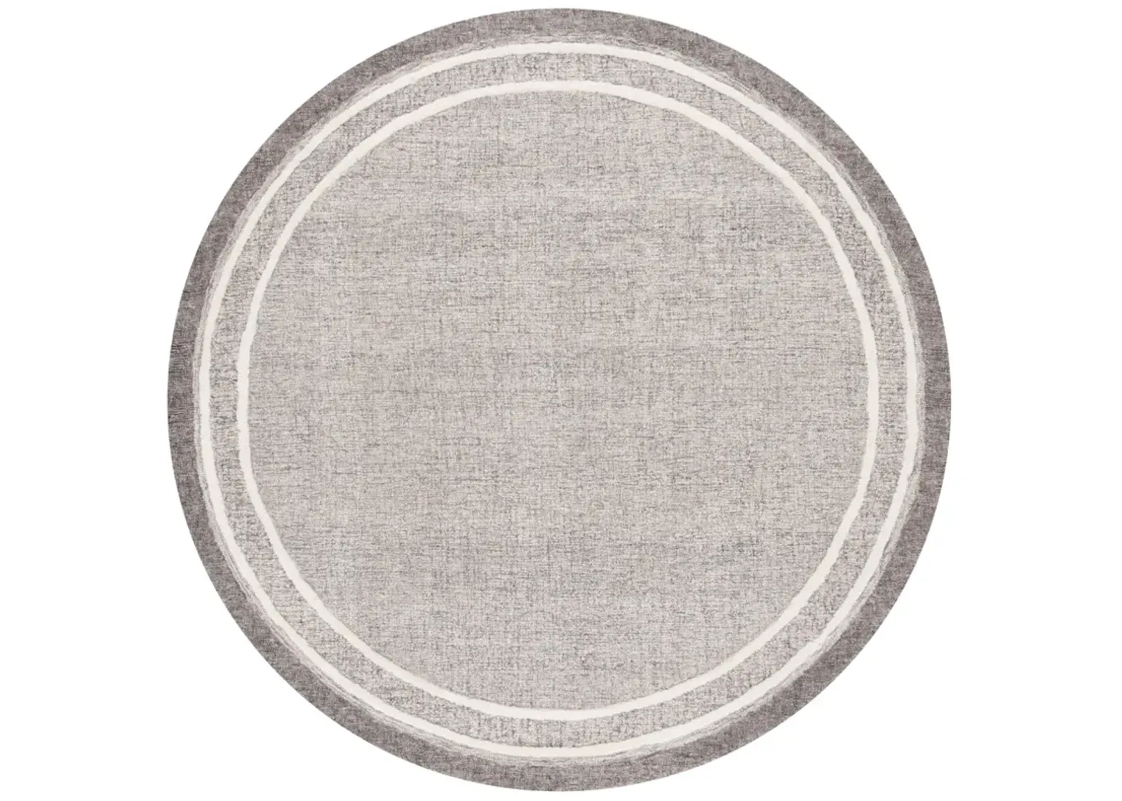 EBONY 362 GREY  6' x 6' Round Round Rug