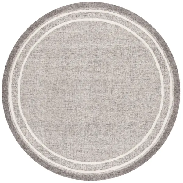 EBONY Hand Tufted 6' x 6' Round area rug