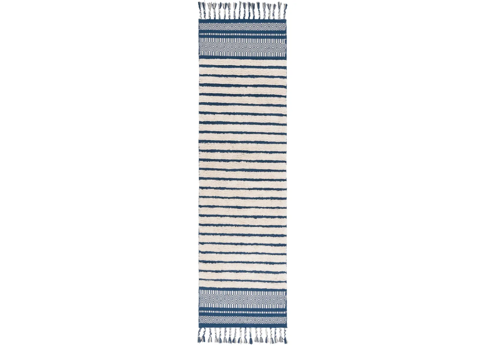 KILIM COLLECTION 401 BLUE  2'-3' x 8' Runner Rug