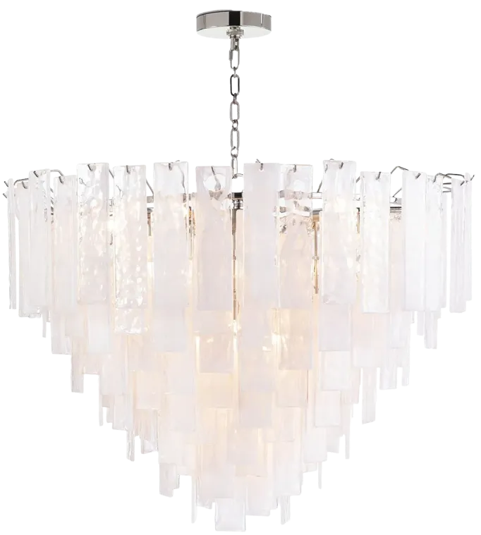 Glacier Chandelier Large (Polished Nickel)