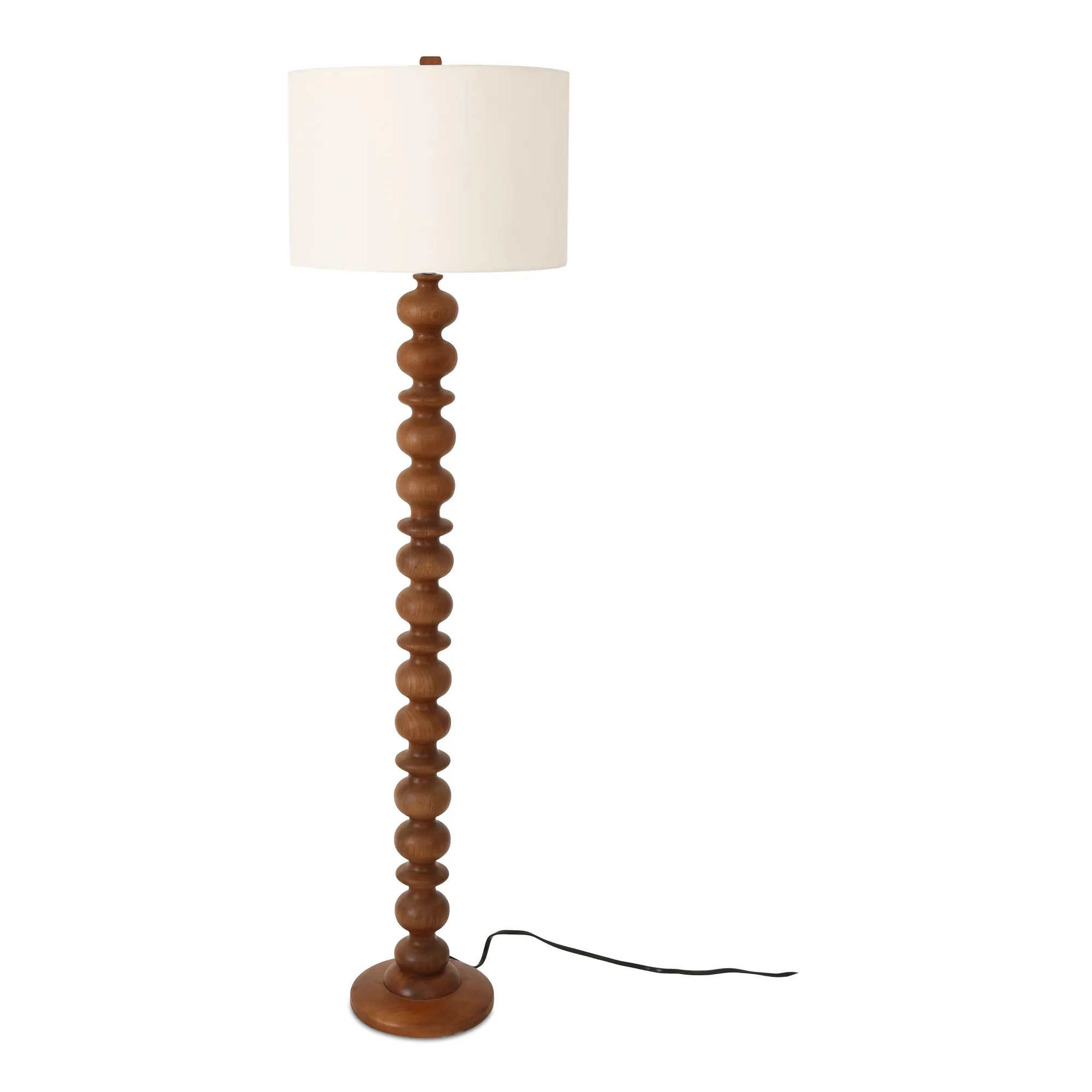 GWEN FLOOR LAMP HONEY BROWN