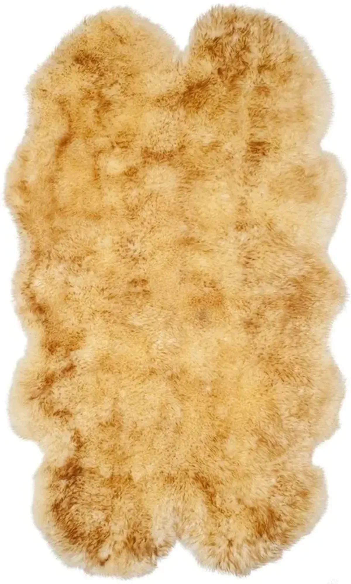 SHEEP SKIN 121 Yellow 3'-7' x 6'-0' Small Rectangle Rug