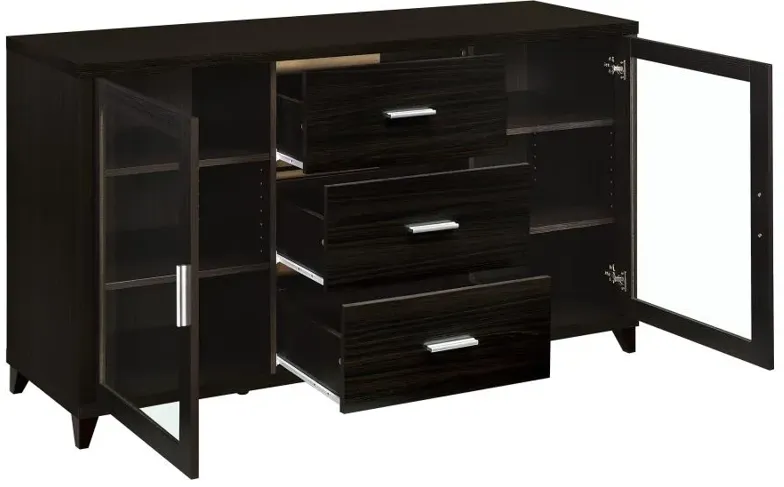 Lewes 2-door TV Stand with Adjustable Shelves Cappuccino