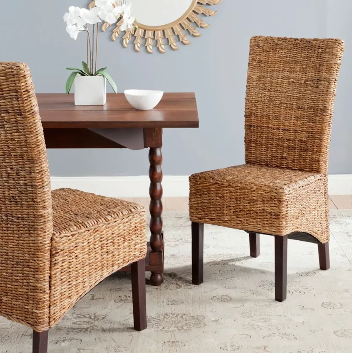 KISKA 18''H RATTAN SIDE CHAIR - Set of 2