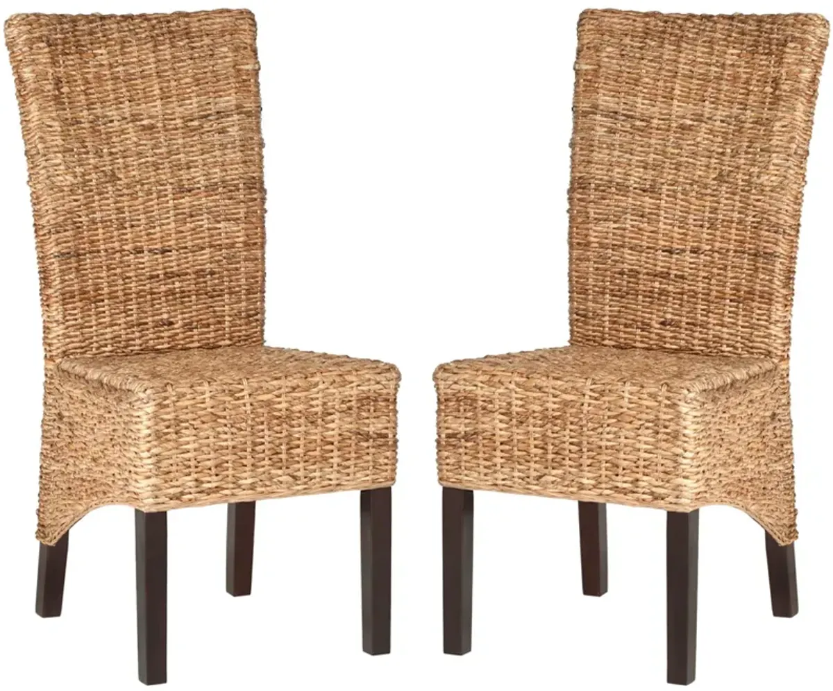 KISKA 18''H RATTAN SIDE CHAIR - Set of 2