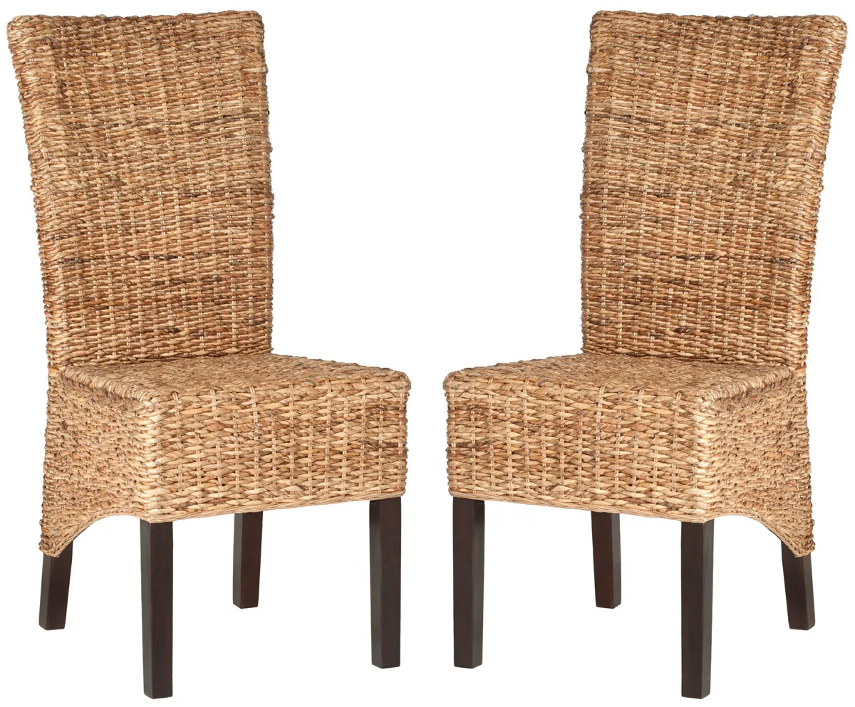 KISKA 18''H RATTAN SIDE CHAIR - Set of 2