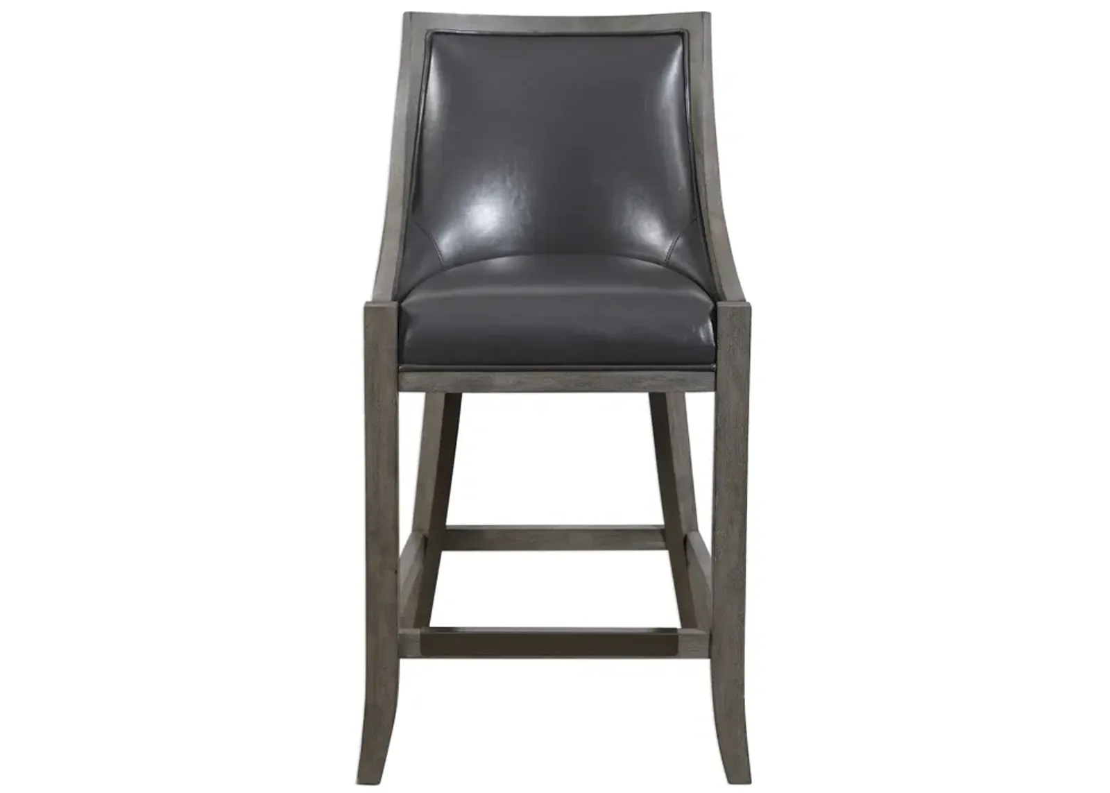 Elowen Leather Counter Stool