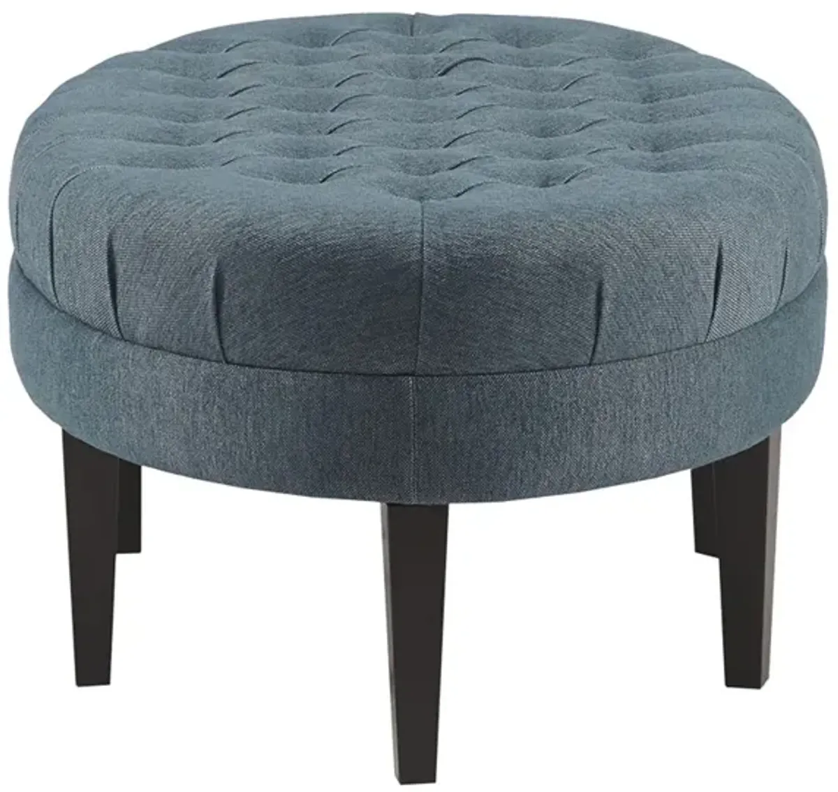 Madison Park Martin Blue Surfboard Tufted Ottoman