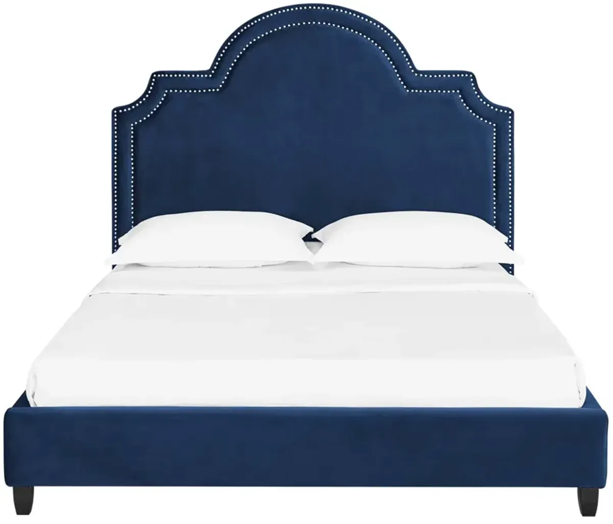 Primrose Queen Performance Velvet Platform Bed