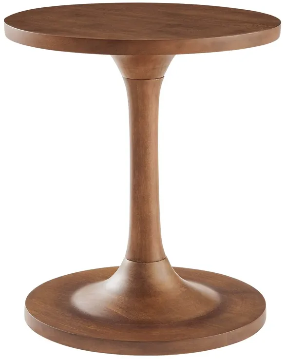 Lina Round Mango Wood Side Table