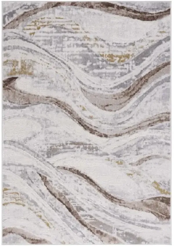 PALMA 334 Brown 4'-5' x 6'-5' Medium Rectangle Rug