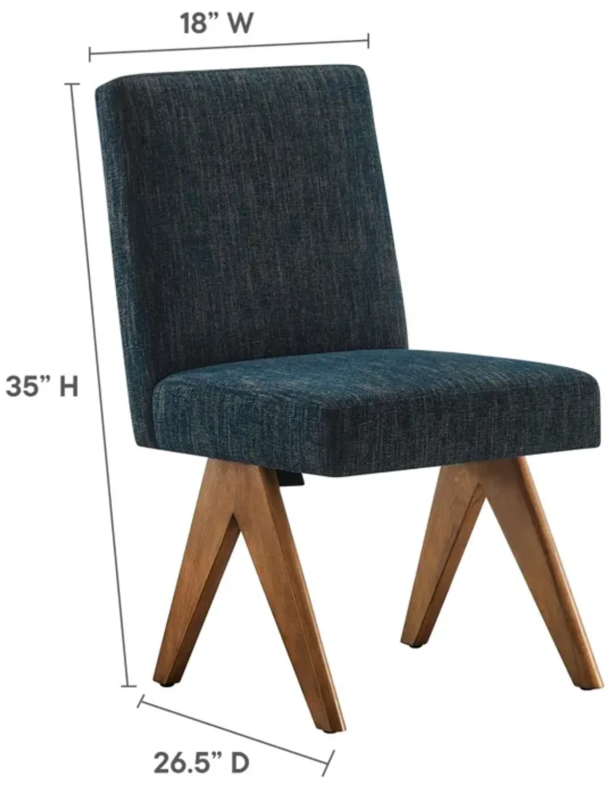 Lyra Fabric Dining Room Side Chair - Set of 2