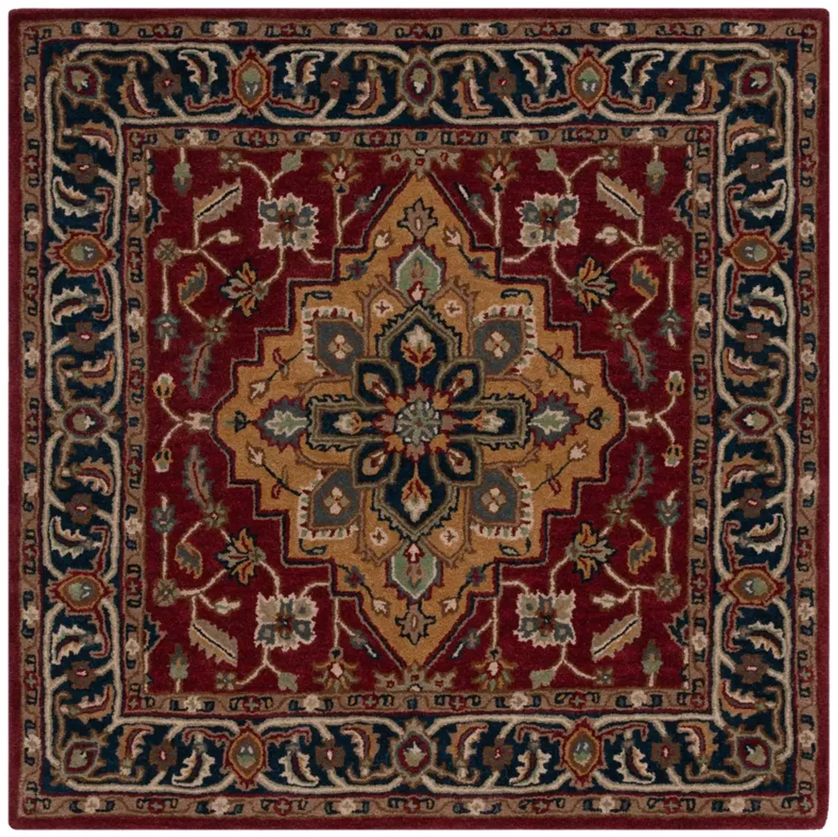 HERITAGE Hand Tufted 6' x 6' Square area rug