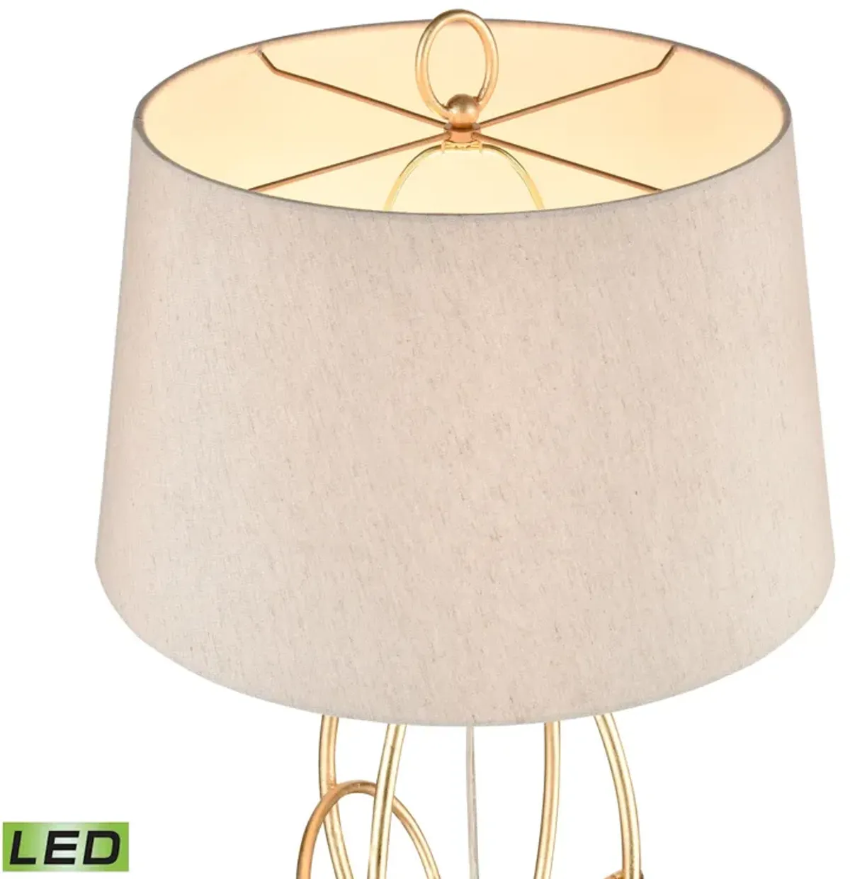 Morely 63'' High 1-Light Floor Lamp - Gold Leaf - Includes LED Bulb