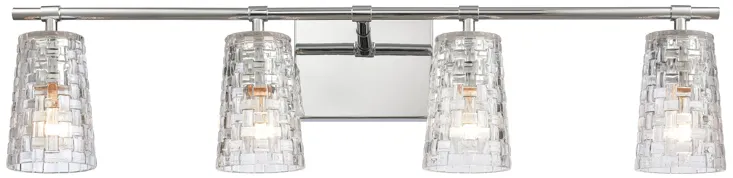 Lightweave 32" Wide 4-Light Vanity Light - Polished Nickel