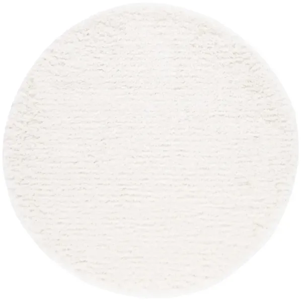FLOKATI SHAG 950 IVORY 8' x 8' Round Round Rug