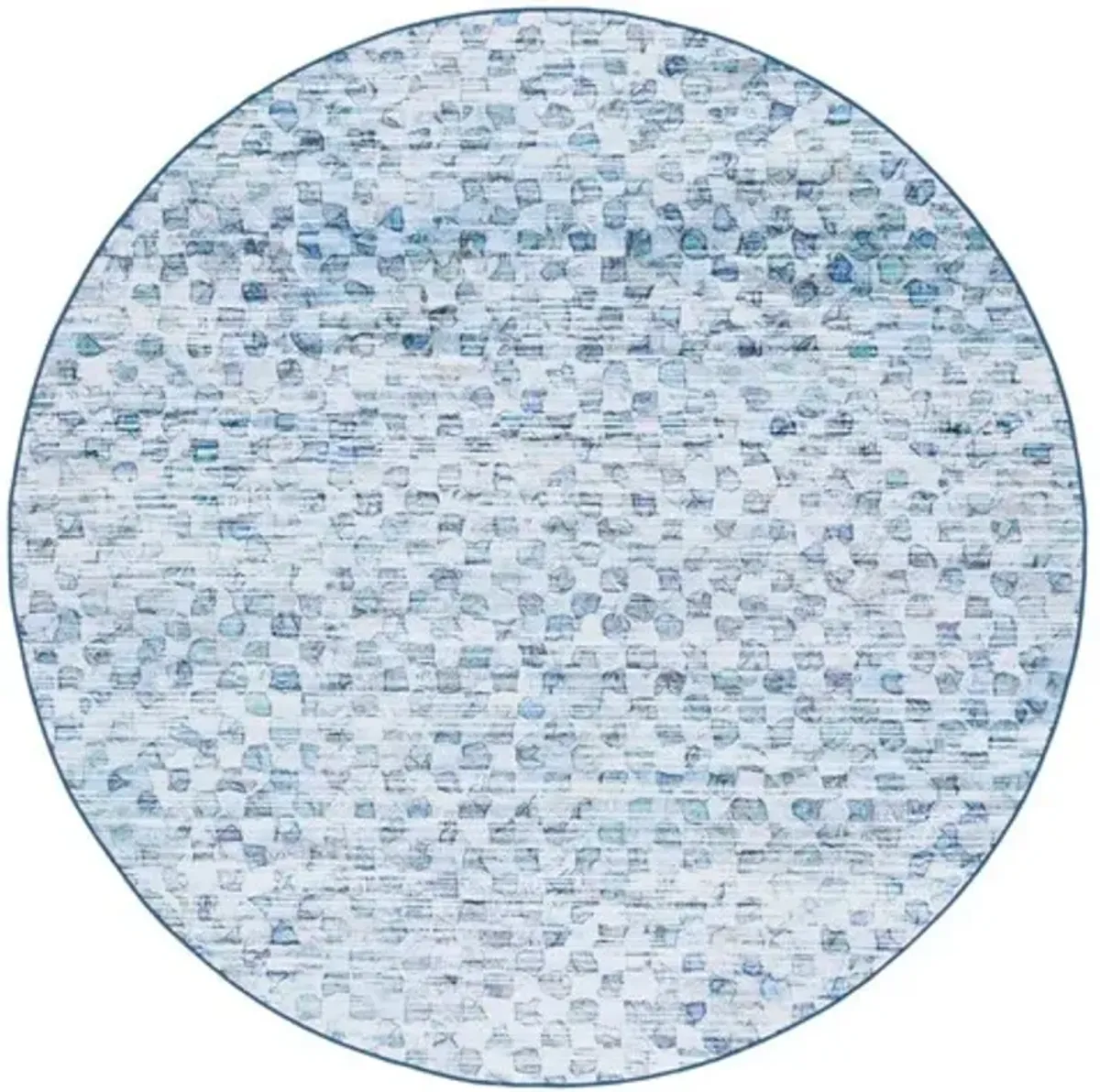 TACOMA 917 Blue  6' X 6' Round Round Rug