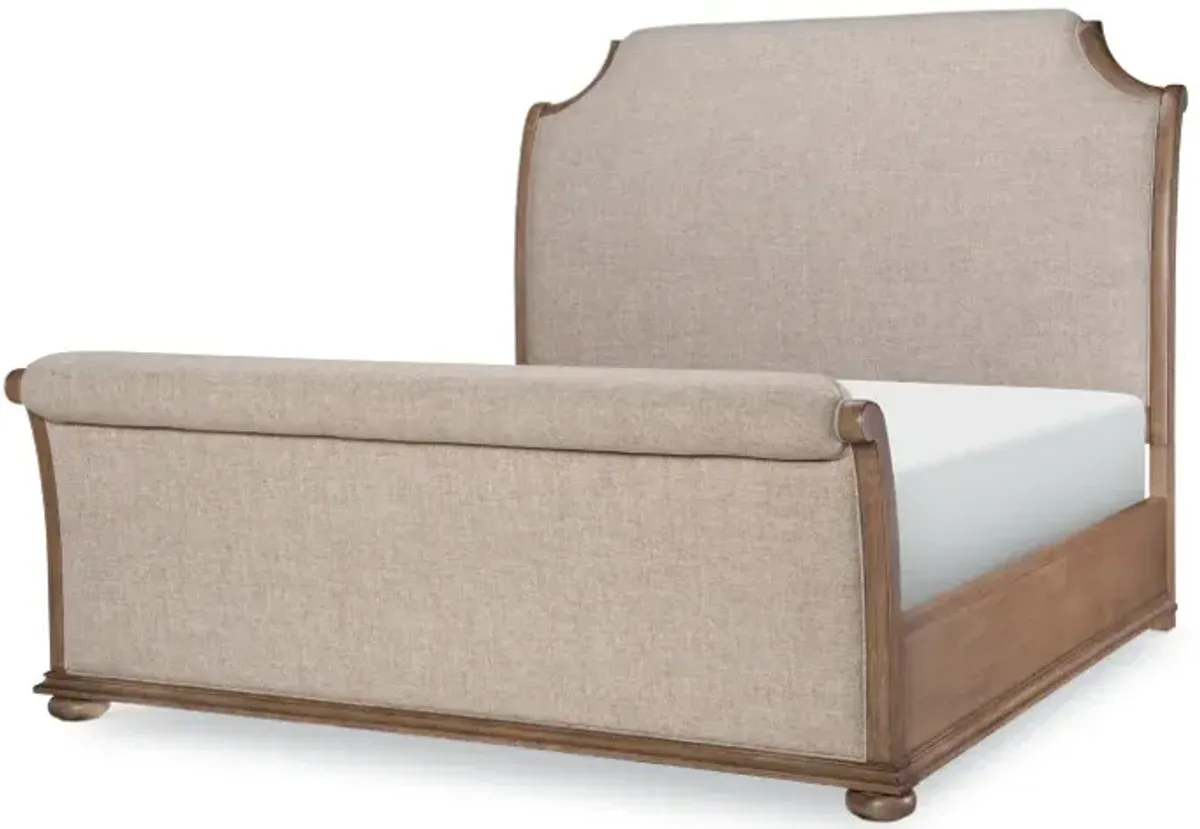 Camden Heights Upholstered Sleigh Bed Cal King 60