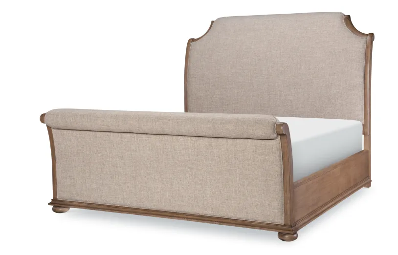 Camden Heights Upholstered Sleigh Bed Cal King 60