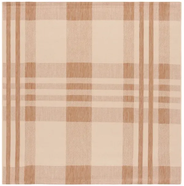 COURTYARD 6201 NATURAL  6'-7' x 6'-7' Square Square Rug