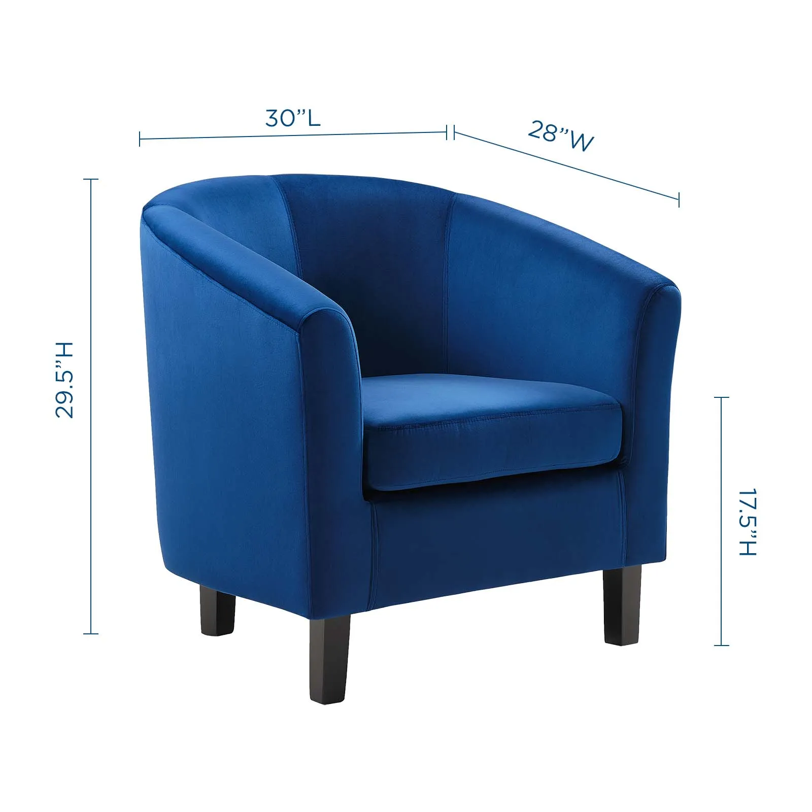 Prospect Performance Velvet Armchair