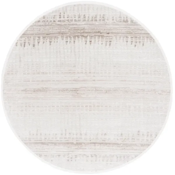 MILA 234 IVORY  6'-7' x 6'-7' Round Round Rug