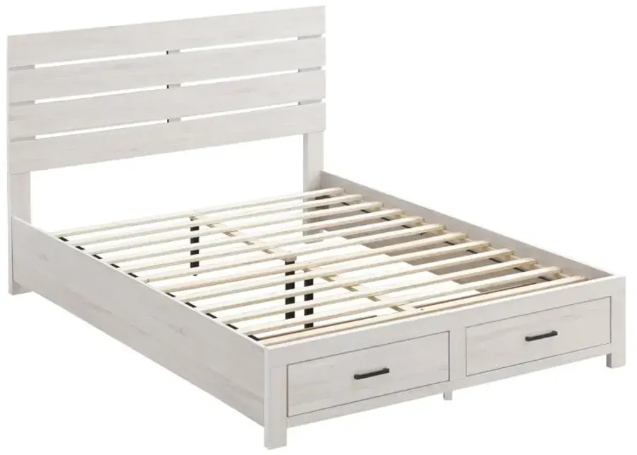 Brantford Queen Storage Bed Coastal White