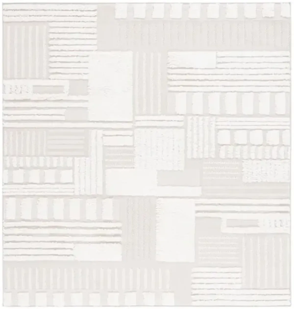 TRENDS 126 Beige 5'-3' X 5'-3' Square Square Rug