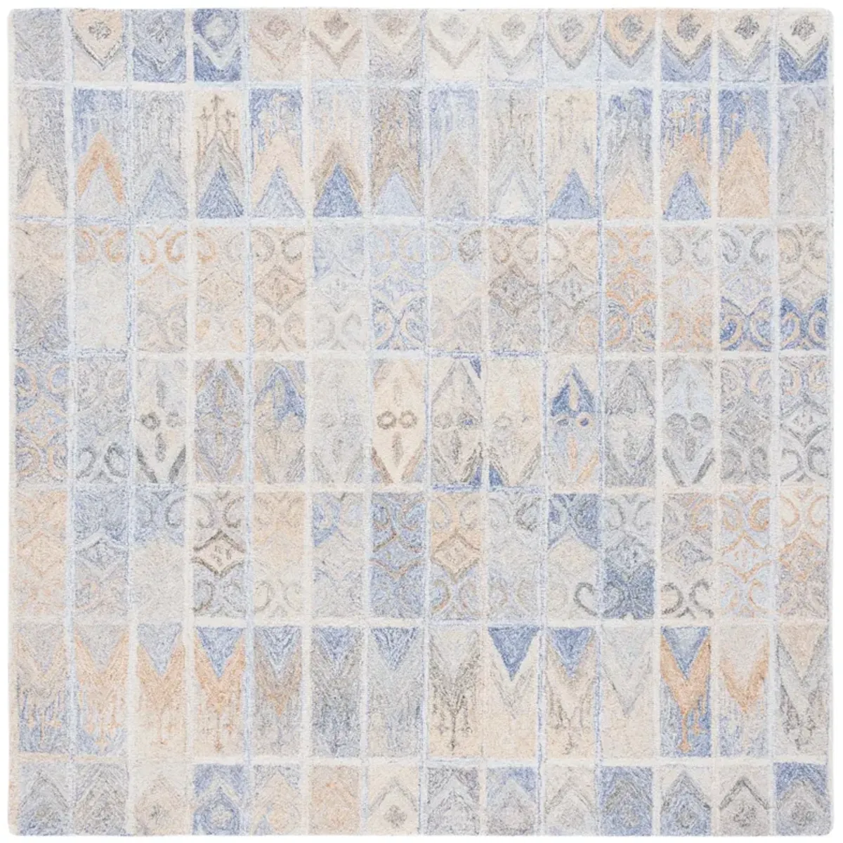 ABSTRACT Hand Tufted 6' x 6' Square area rug
