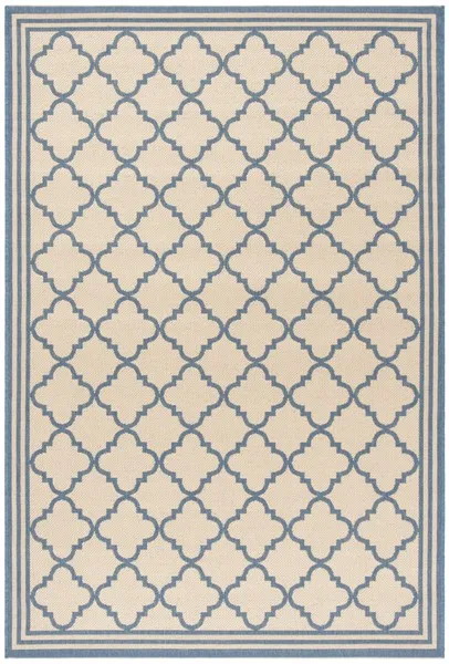 LINDEN 121 Collection LND121N-9 Cream / Blue 9' X 12'