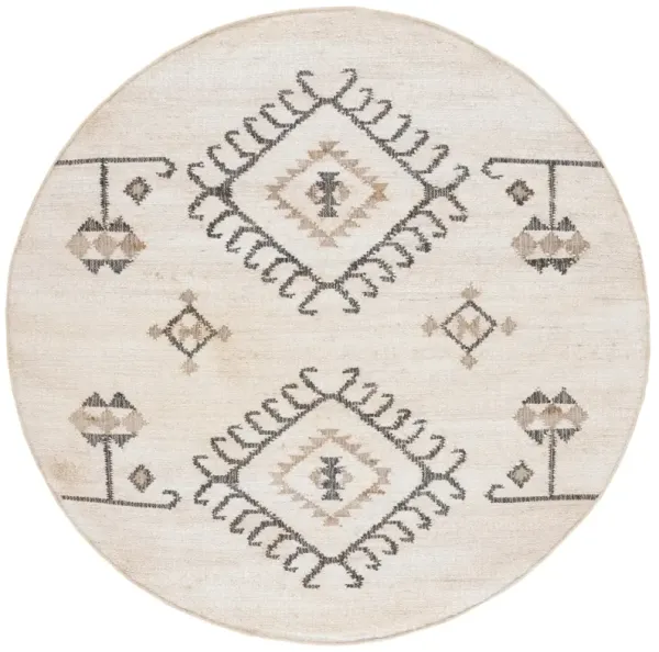 KILIM 762 IVORY  9' x 9' Round Round Rug