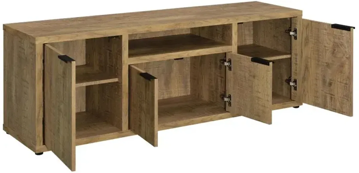 Tabby 4-door Engineered Wood 60" TV Stand Mango