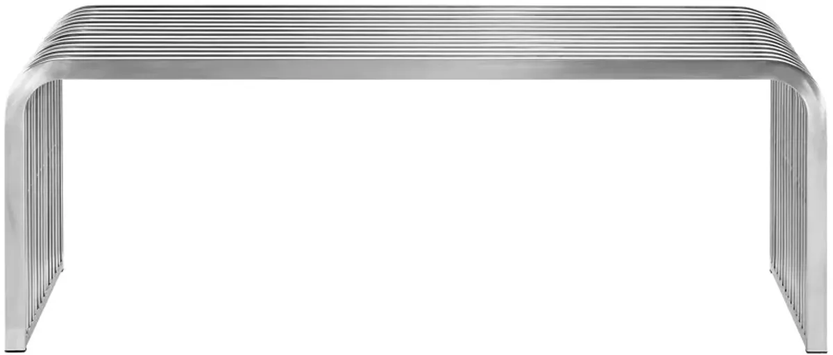 Pipe 47" Stainless Steel Bench