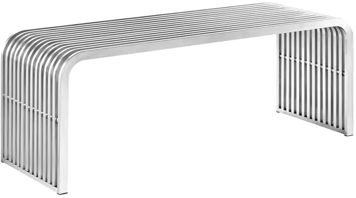 Pipe 47" Stainless Steel Bench