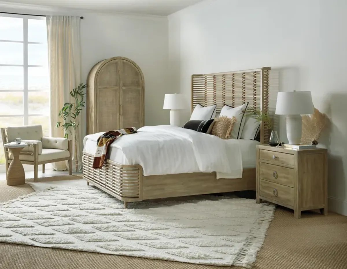 Surfrider Queen Rattan Bed