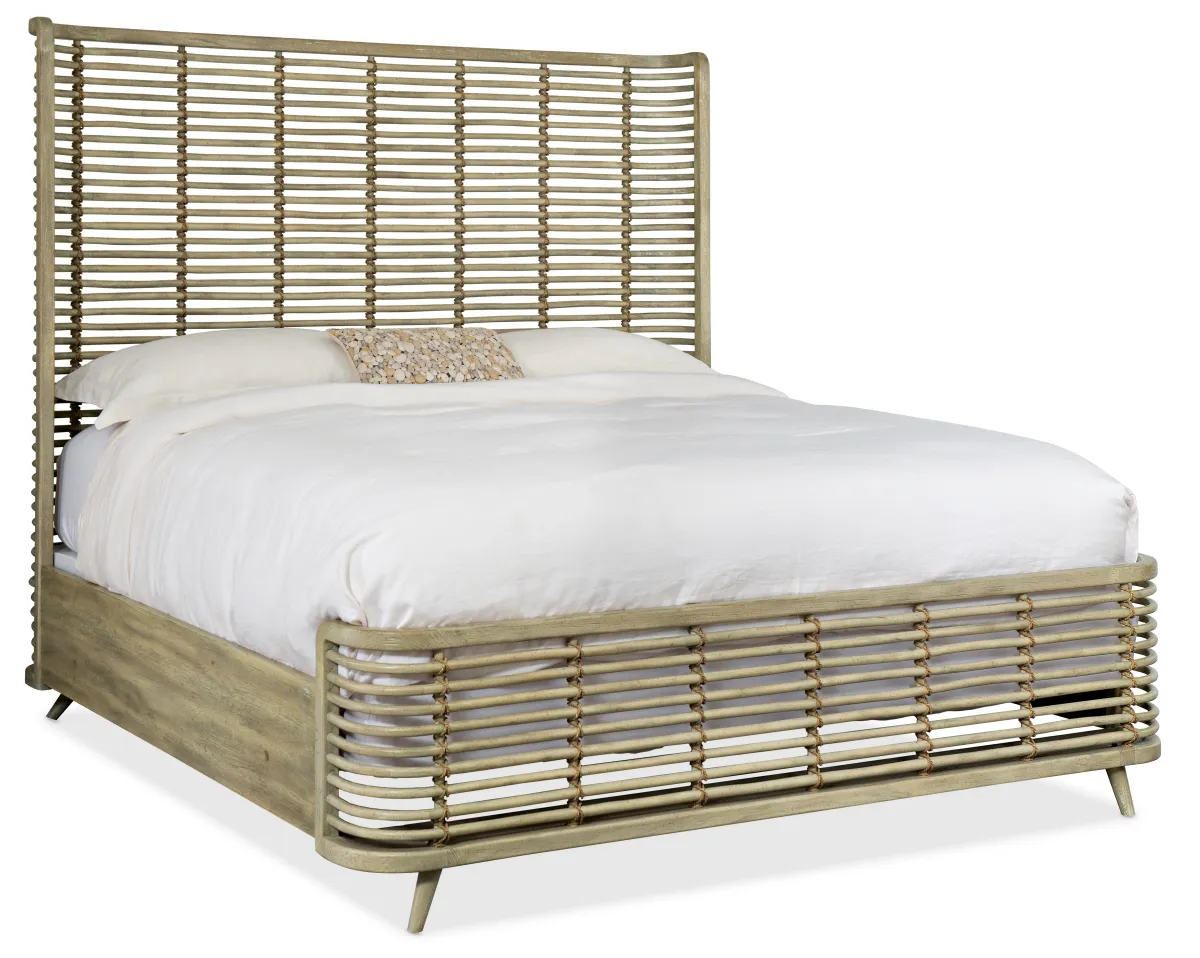 Surfrider Queen Rattan Bed