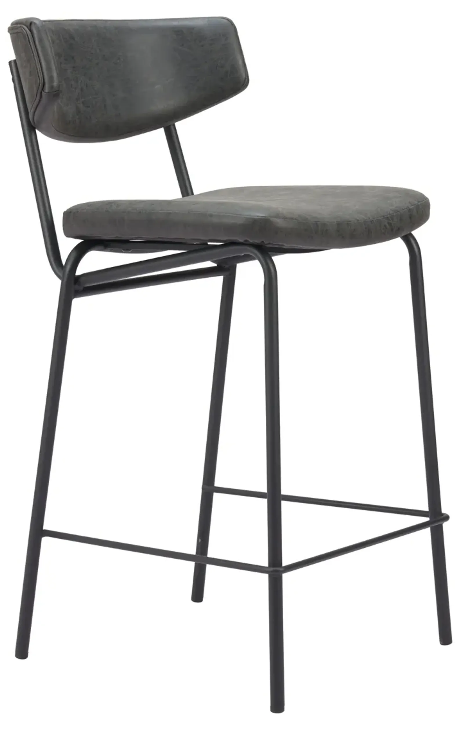 Charon Counter Stool (Set of 2) Vintage Black