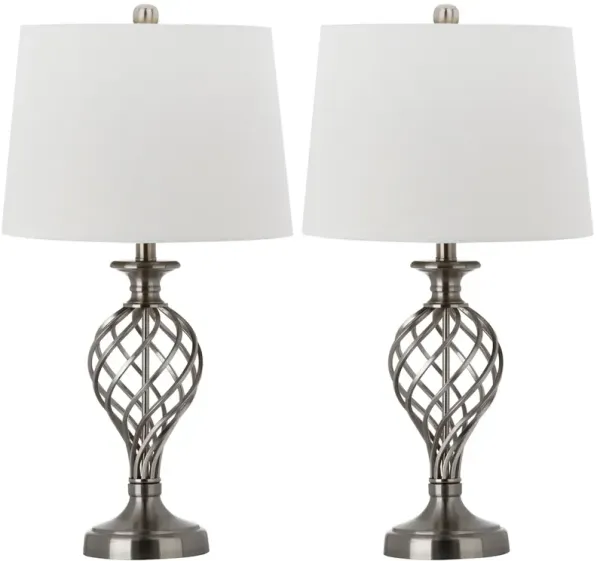Lattice 26.75-Inch H Urn Table Lamp - Set of 2