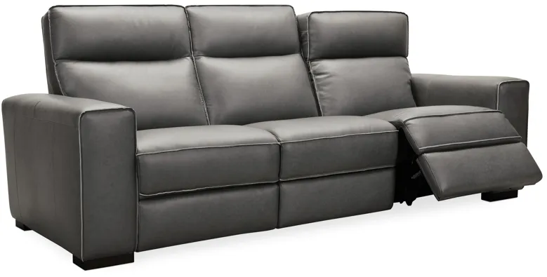 Braeburn Leather Sofa w/PWR Recline PWR Headrest