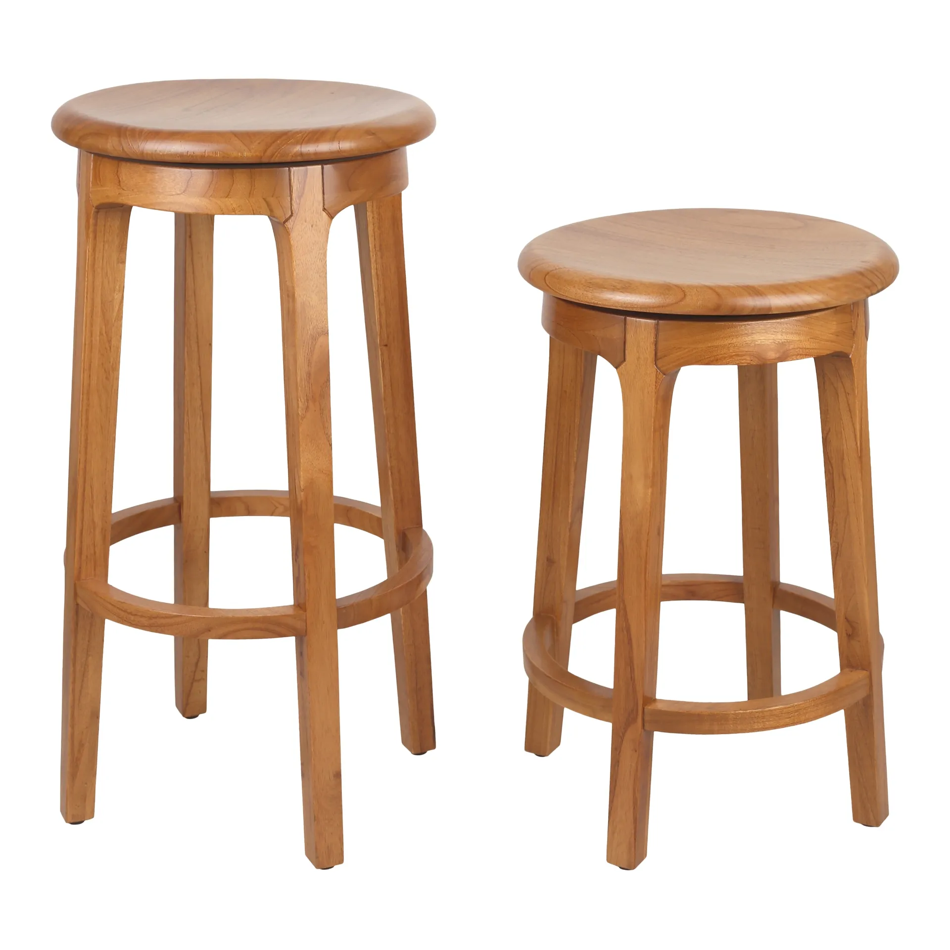 Foxy Mindi Swivel Counter Stool, Natural