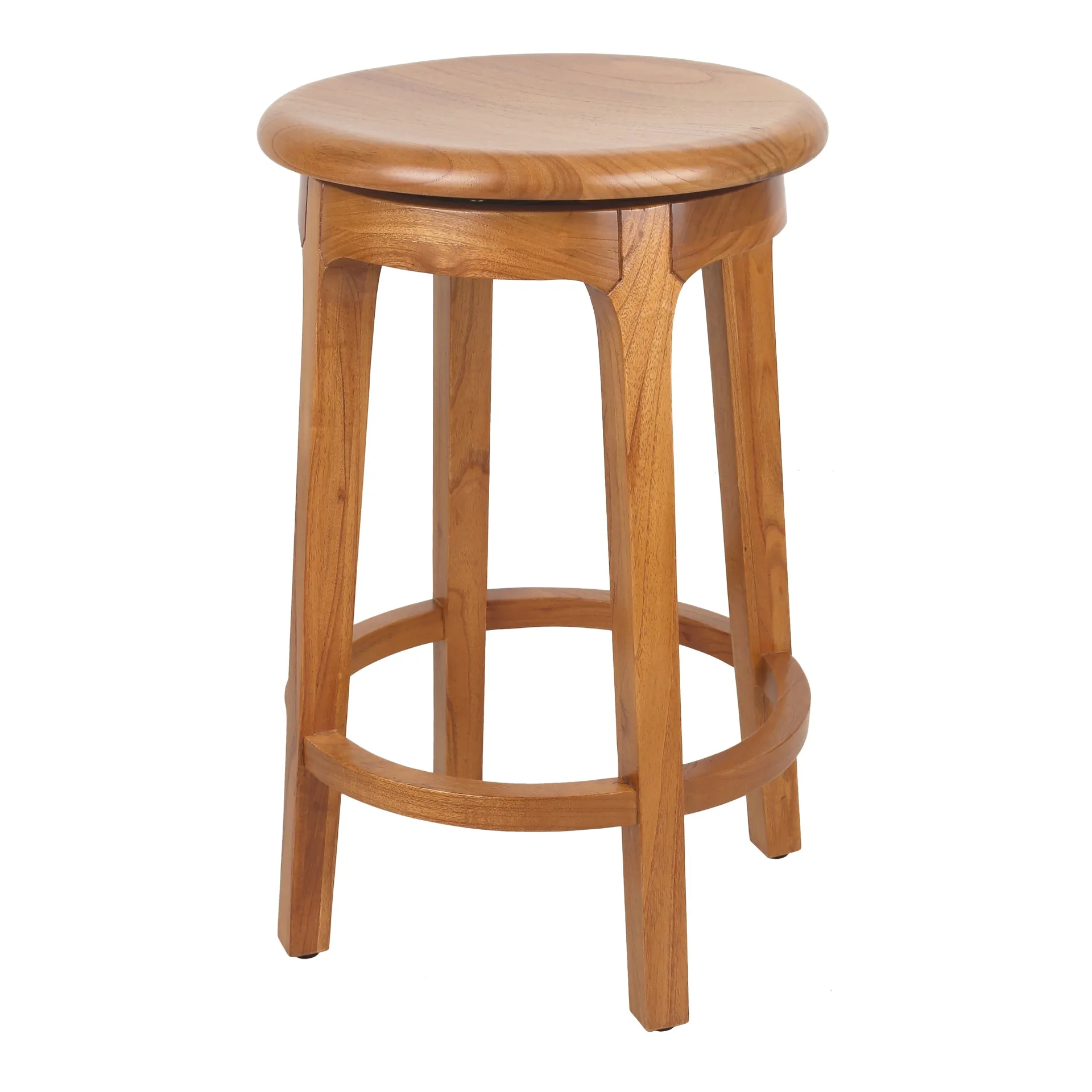 Foxy Mindi Swivel Counter Stool, Natural