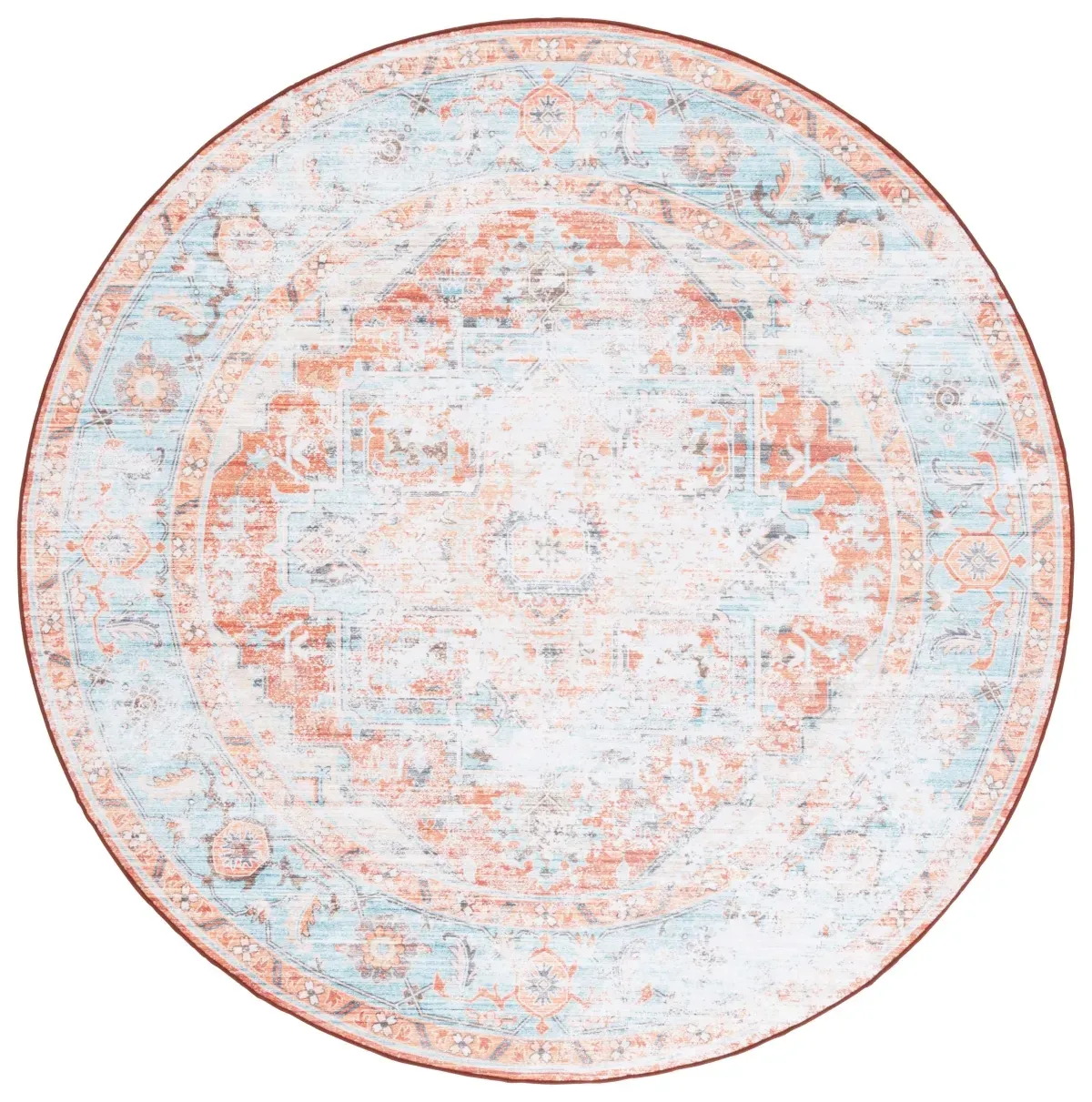 ARIZONA 928 TURQUOISE  6' x 6' Round Round Rug