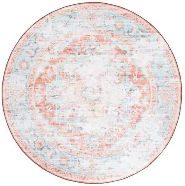 ARIZONA 928 TURQUOISE  6' x 6' Round Round Rug