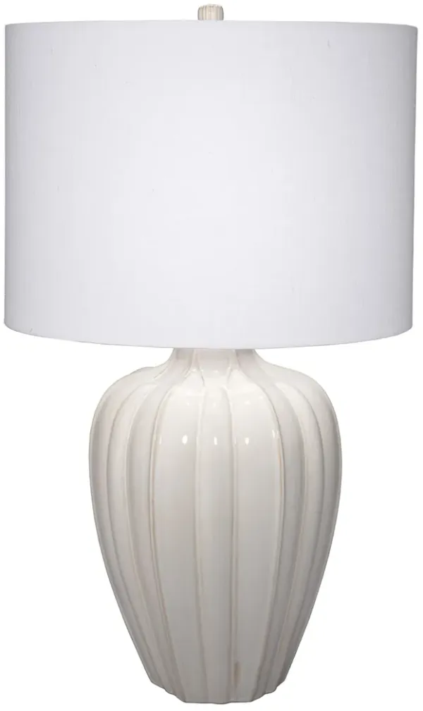 Seraphina Ceramic Table Lamp with Linen Shade