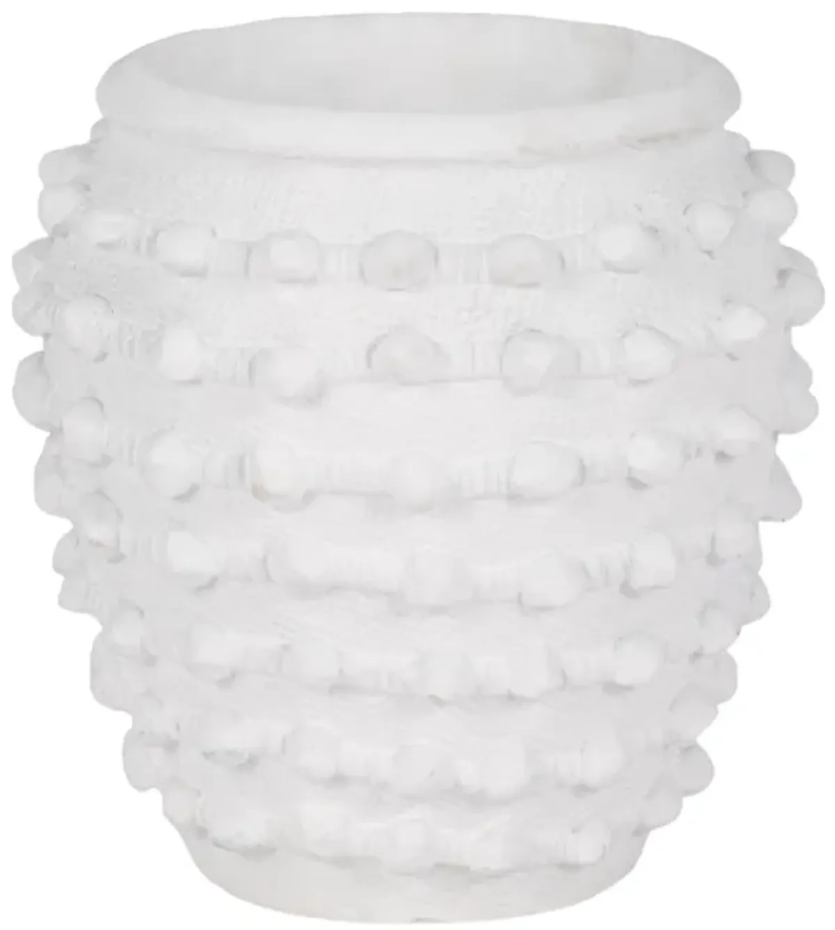 9" Woven Knot Planter, White