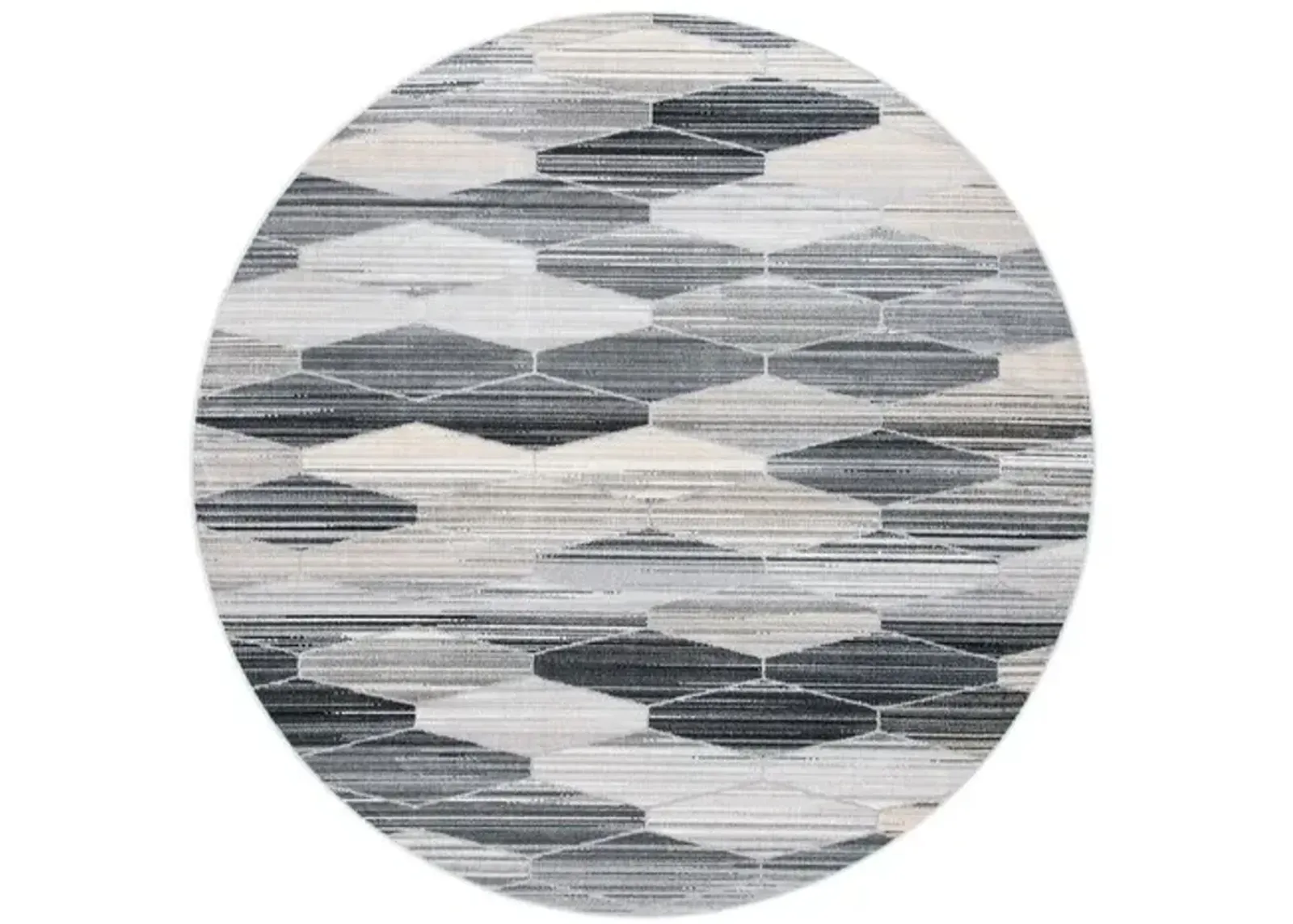 MONTAGE Collection MTG301F-7R Grey / Dark Grey 6'-7" X 6'-7" Round