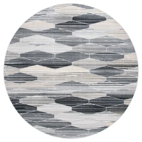 MONTAGE Collection MTG301F-7R Grey / Dark Grey 6'-7" X 6'-7" Round