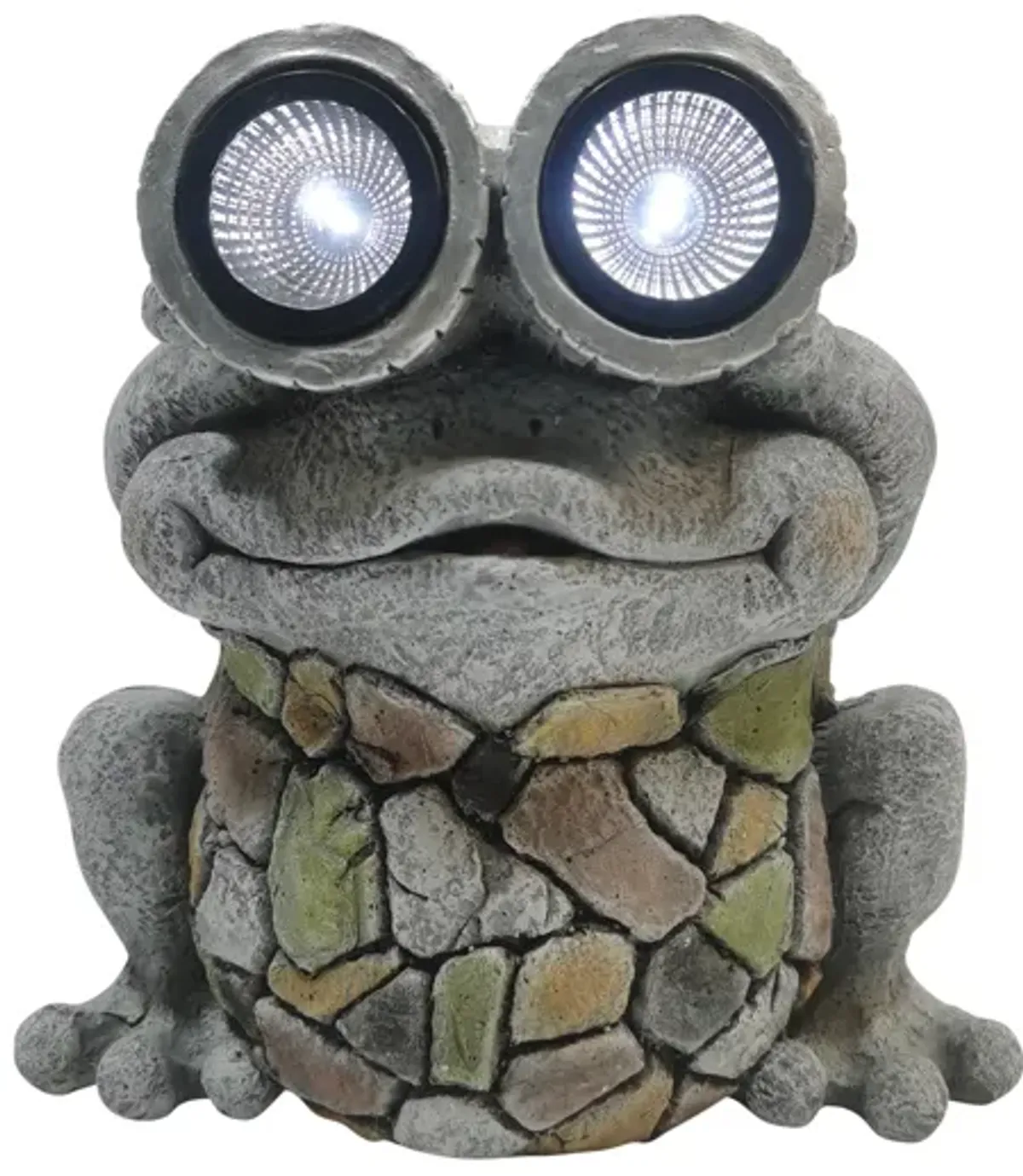 12" Frog With Solar Goggles, Multi