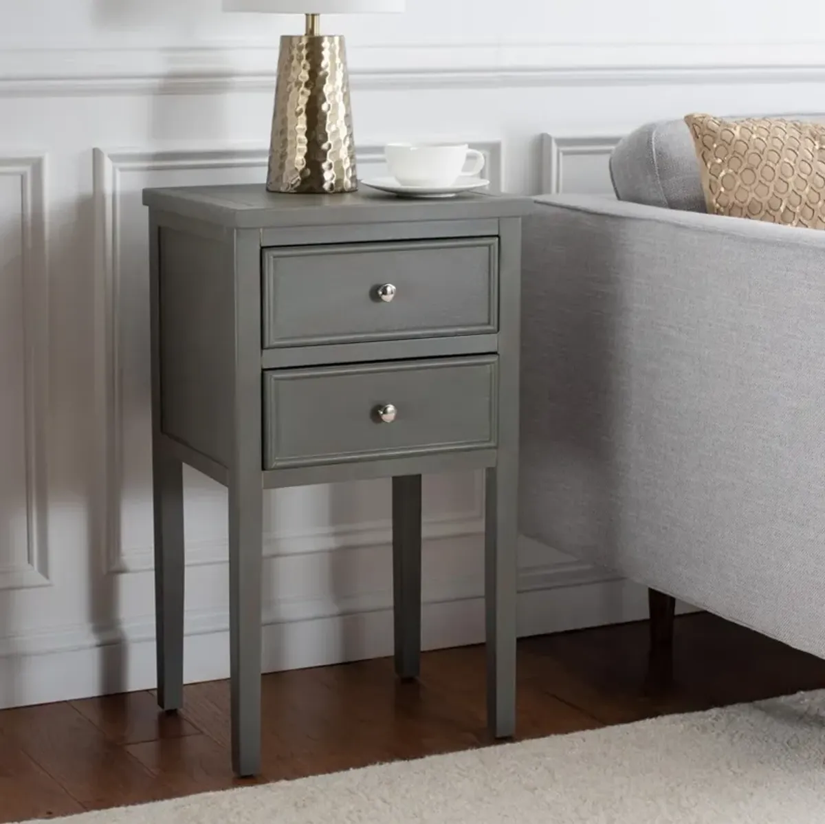 TOBY NIGHTSTAND WITH STORAGE DRAWERS 