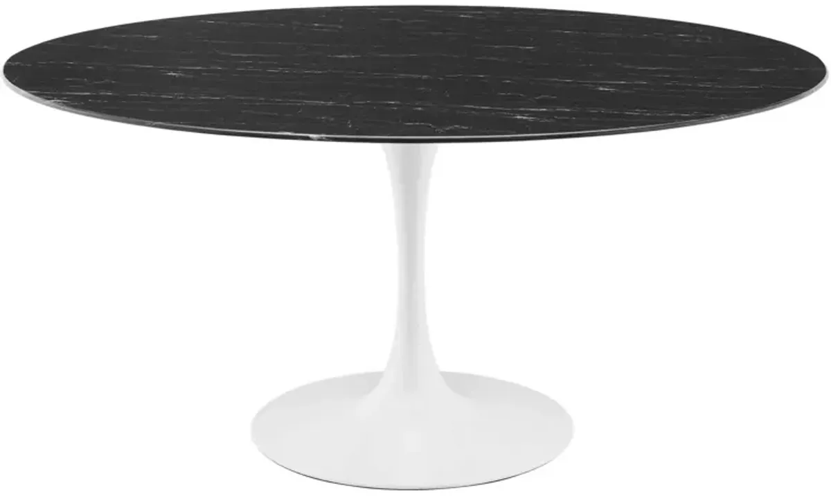 Lippa 60" Artificial Marble Dining Table